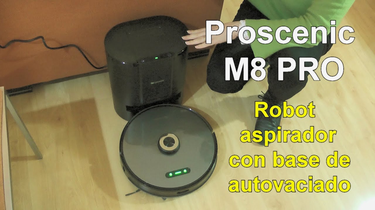 Proscenic M8 Pro Robot con autovaciado que aspira y friega 