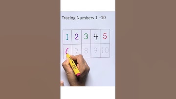 Tracing Numbers 1 to 10 ✏️ | Learn Counting for Kids | Number Tracing Shorts  #numberTracing