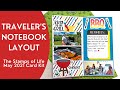 Traveler's Notebook Layout | The Stamps of Life May 2021 Card Kit  | BBQ Layout