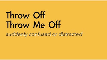 Throw Off - English meaning