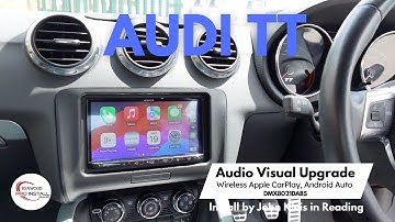 Car Audio Upgrade Audi TT  Wireless Apple CarPlay Retrofit KENWOOD DMX8021DABS #audi #caraudio