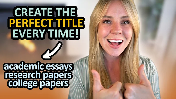 Master the Art of Writing Captivating Titles for Research Papers and Essays!