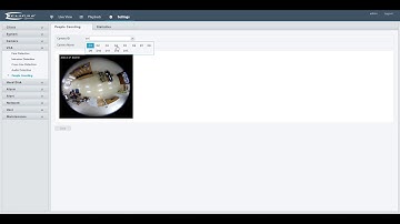 Signature Series NVR People Counting Analytics Menu
