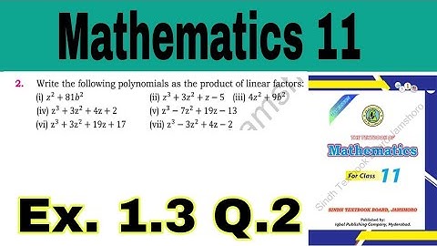 Class 11 Math Chapter 1 Exercise 1.3 | Question 2 | 2024 | Sindh board | Ilmi darasgah