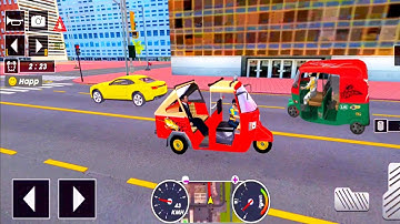 Tuk Tuk auto rickshaw driver 3D game - 252 auto rickshaw driving game - Android iOS Gameplay