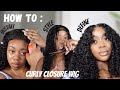 LEARN HOW TO INSTALL, STYLE, AND DEFINE A CURLY CLOSURE WIG FT SLOVE HAIR