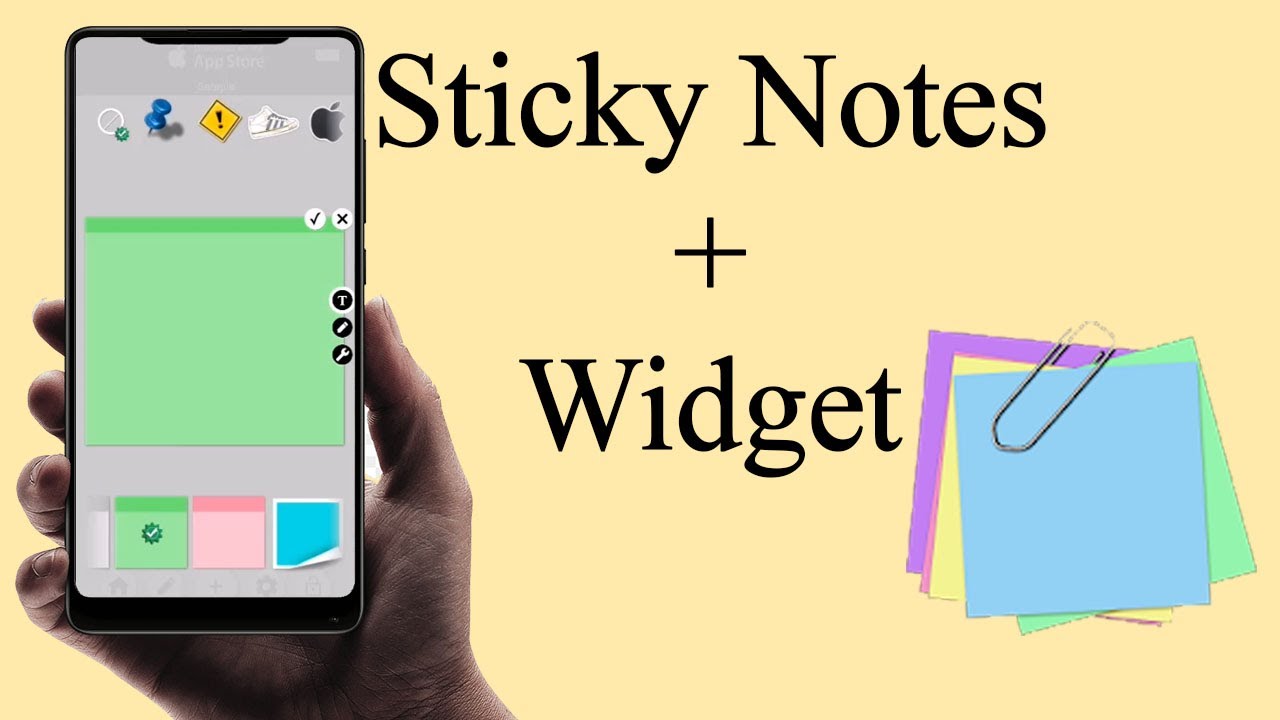 How To Use Sticky + Widget on your Android | The NetTalker - YouTube