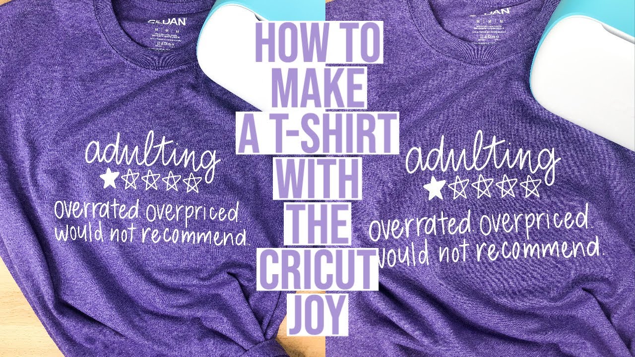 Full Size T-Shirt With Cricut Joy  Cricut Joy Adult Shirts 