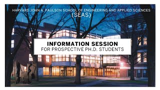 Information Session for Prospective Ph.D. Students
