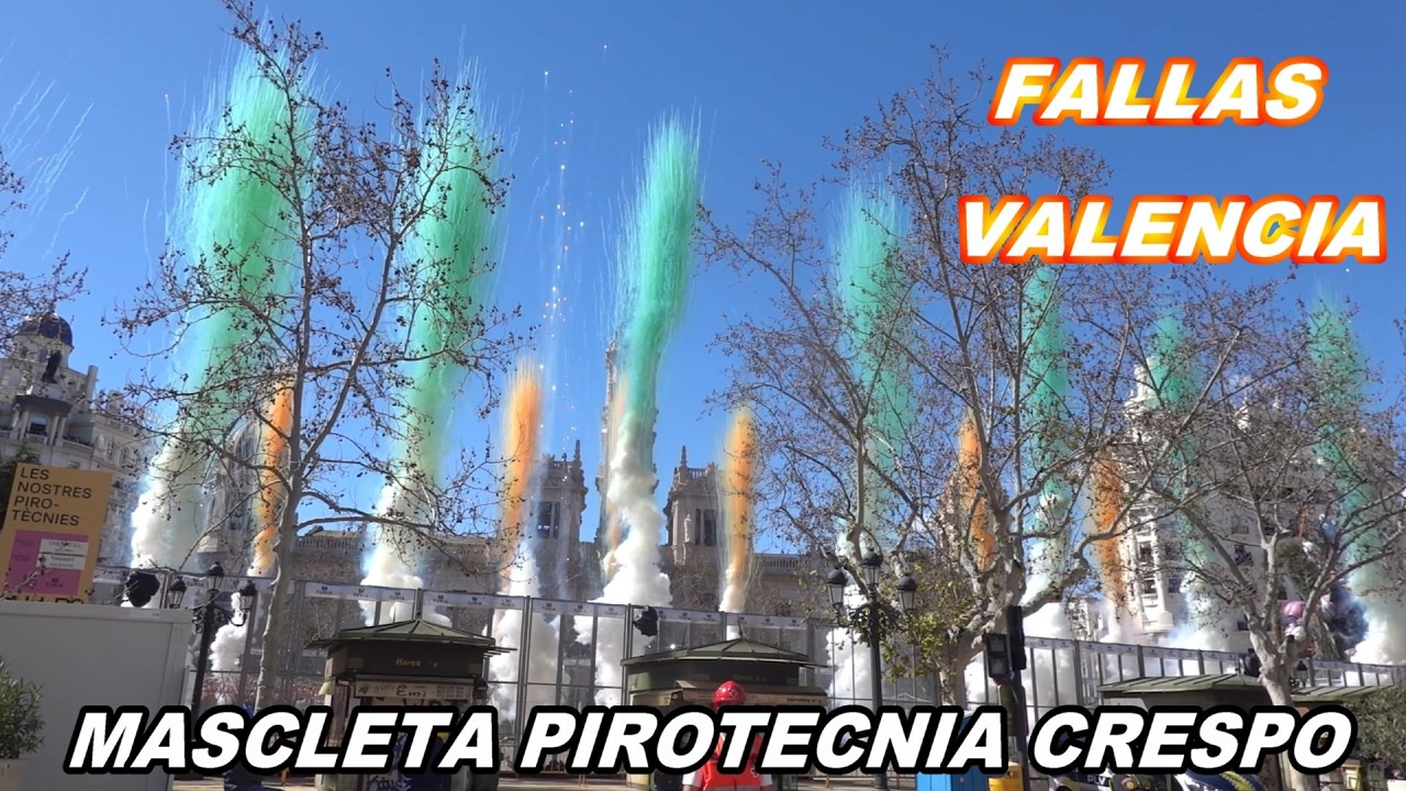 Fallas Valencia MASCLETA Pirotecnia Crespo