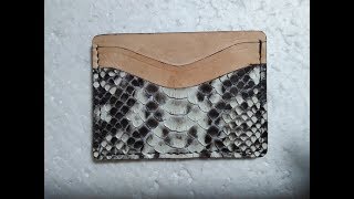 Python Leather Card Case