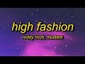 Roddy Ricch - High Fashion (Lyrics) ft. Mustard | if we hop in the benz is that okay