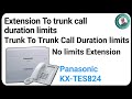 Calls Time Duration limits | Panasonic Kx-Tes824