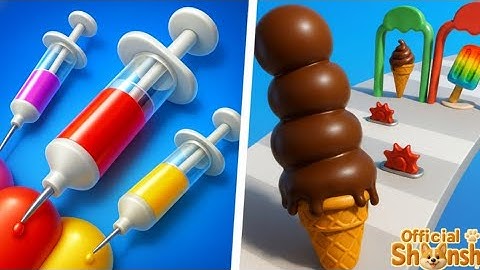 Jelly Dye VS Stacky Ice Cream Runner - All Levels Satisfying Walkthrough Gameplay 