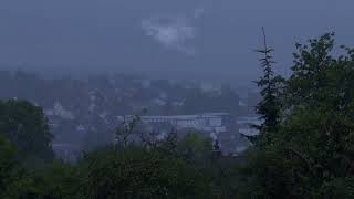 Heavy RainStorm Near The City For Sleep , Meditate and StressRelief  Noads 2H #rain #sleep