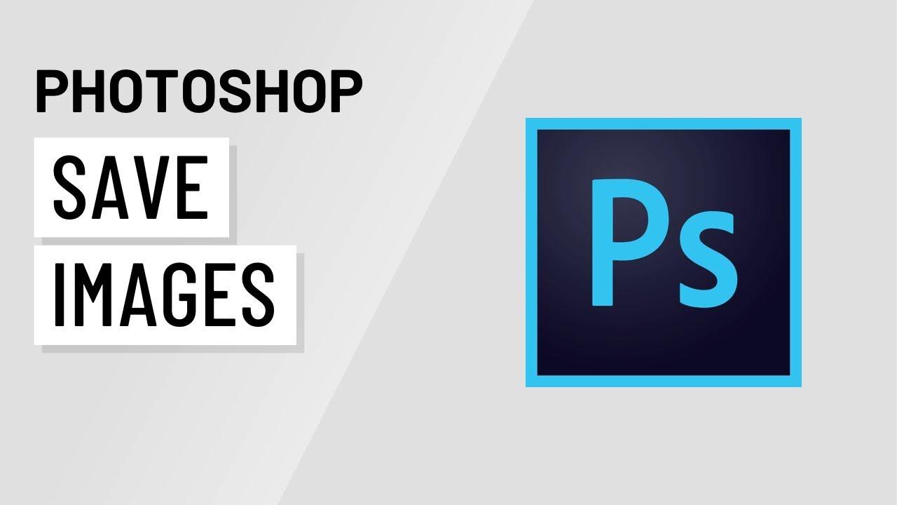 Photoshop: Saving Images