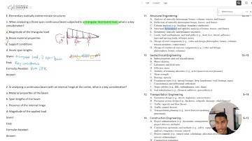 FE Review - Structural Engineering - Elementary statically indeterminate structures