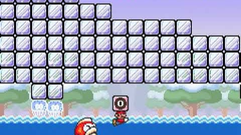 Super Mario Advance 4 (SMA4) - Custom Level - Polar Speed Swim
