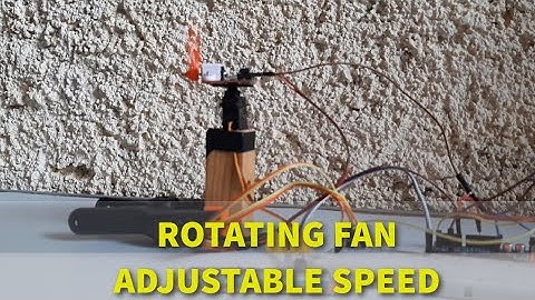 Rotating Fan using Servo motor and speed control