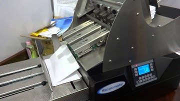 Friction feeder - Vacuumatic TCF - Counting Customer envelopes Part 2