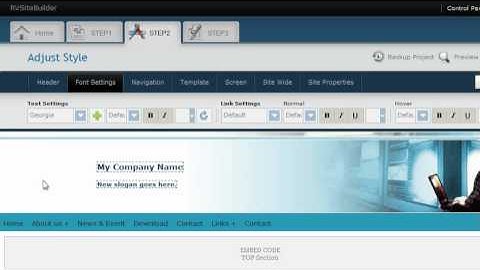 FatCat Servers Video Tutorials - Changing your website style in RVSiteBuilder