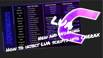 How to inject LUA scripts into Cherax mod menu (GTA Mod menu)