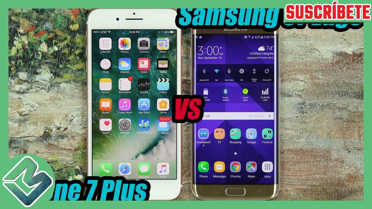 Samsung S7 Edge Vs iPhone 7 Plus - Comparativa Explicación - YouTube
