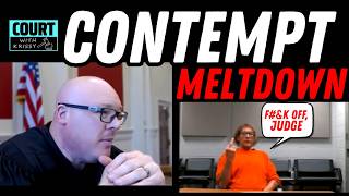 Courtroom Meltdown * Judge Withdraws Guilty Plea * Pro Se Defendant Goes Off * CONTEMPT Imposed