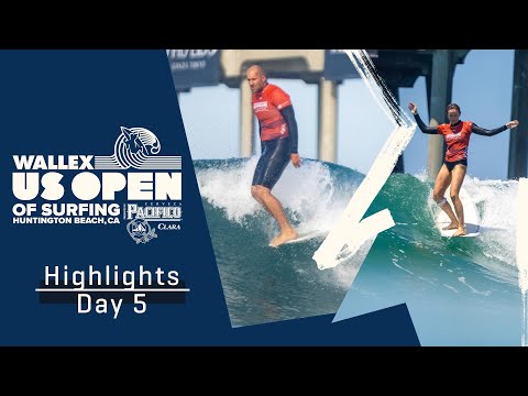 HIGHLIGHTS Day 5 // Wallex US Open Of Surfing / Huntington Beach Longboard Classic