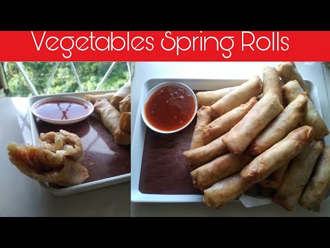 Vegetables Spring Rolls. By cooking with Noor Delicious food