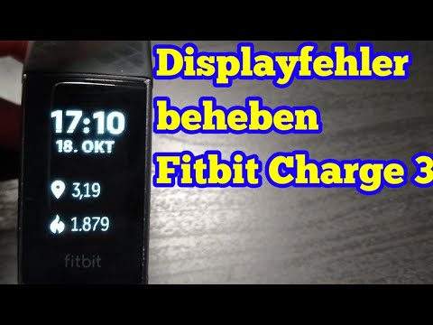 Fitbit Charge 3 Display Fehler beheben Fitbit Charge 3 Display Streifen Pixel Fehler Abhilfe