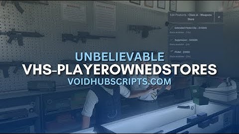 Player Owned Stores - FiveM [ESX, QBCore, Qbox] - [FREE]