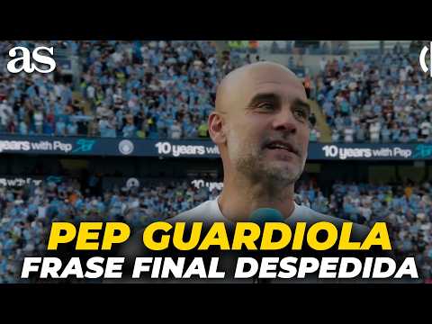 Video La ÉPICA FRASE con la que GUARDIOLA se DESPIDE del MANCHESTER CITY: Ya es HISTORIA del FÚTBOL