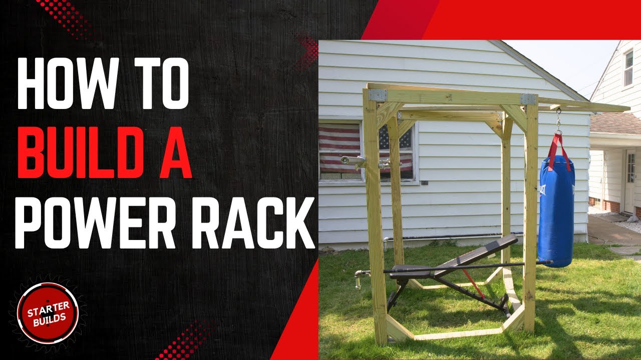 How to make a DIY Power Rack - YouTube