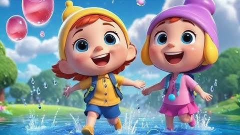 Splish Splash Sparkle Like a Jellybean | Water Play Song for Kids | Fun Bath & Color Rhyme
