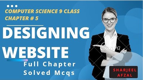 9th Class Computer Science Solved MCQs Chapter 5 Designing Website | Sharjeel Afzal