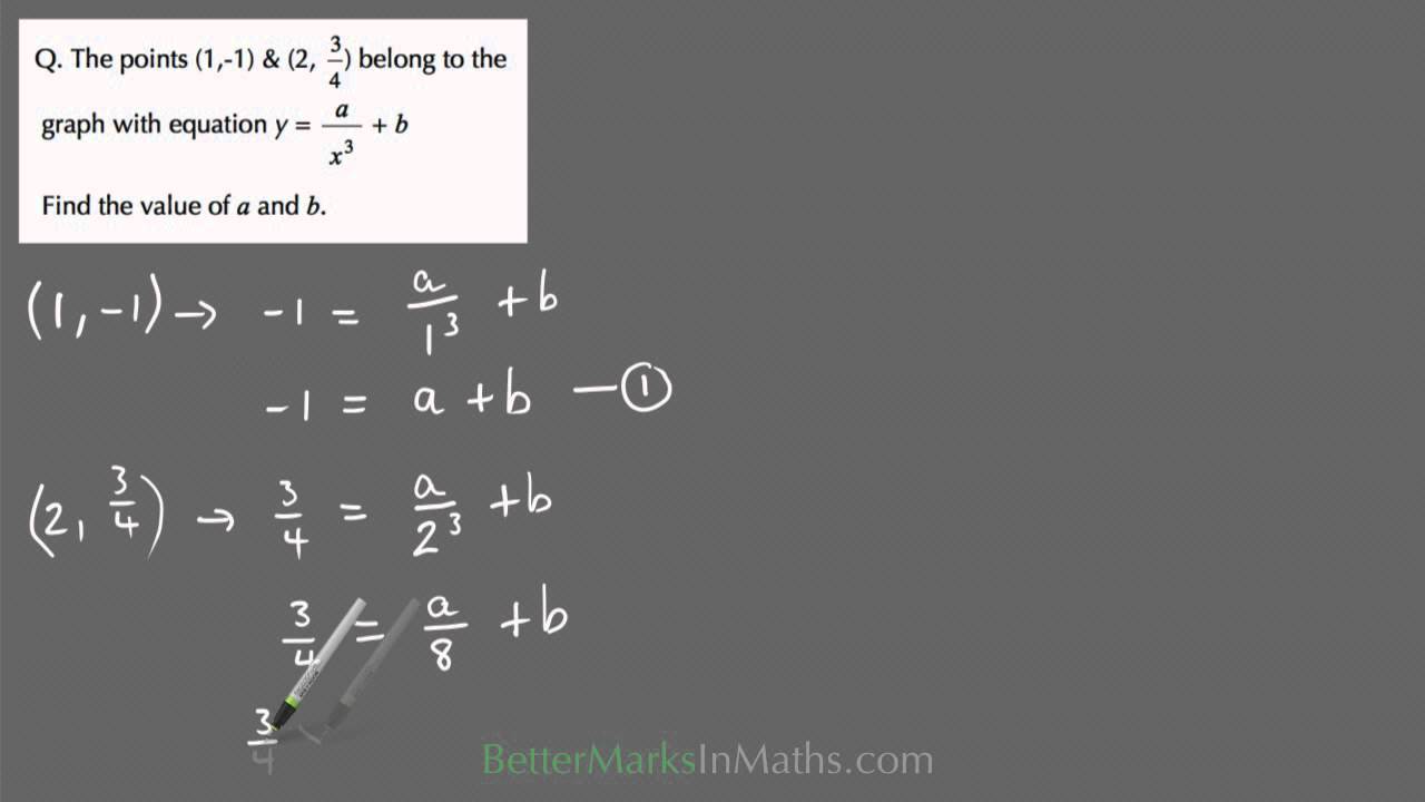 VCE Maths Methods How To Solve For 2 Pronumerals In A Hyperbola vce-maths-methods-how-to-solve-for-2-pronumerals-in-a-hyperbola