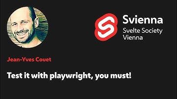 Jean Yves Couet   Test it with playwright, you must!