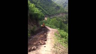 gerce köyü yol temizleme çalışması