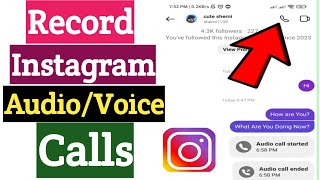 How To Record Instagram Calls | Record Instagram Audio Calls | Recording Instagram Voice Call screenshot 4
