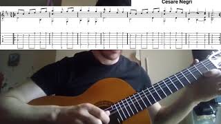 Bianco Fiore (Cesare Negri) Italian Renaissance - One take classical - PDF Tab on screen+download