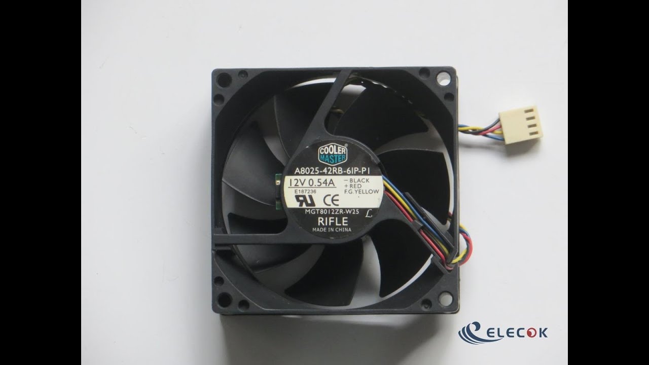 Cooler A8025-42RB-61P-PI Server - Square Fan sq80x80x25  4w  DC 12V 0.54A 4-Wire