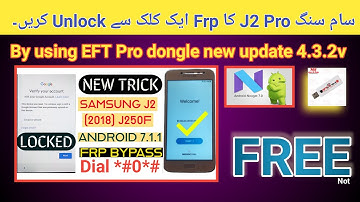 Samsung J250f Frp unlock just in 2 minutes android 7 by EFT Dongle | 2022 |Hindi/Urdu | TECH City