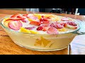 Postre frutal de 3 leches, extremadamente delicioso¡