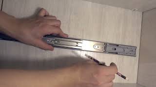 KAK 10" - 22" Stainless Steel Drawer Slides Soft Close Drawer Track Rail screenshot 1