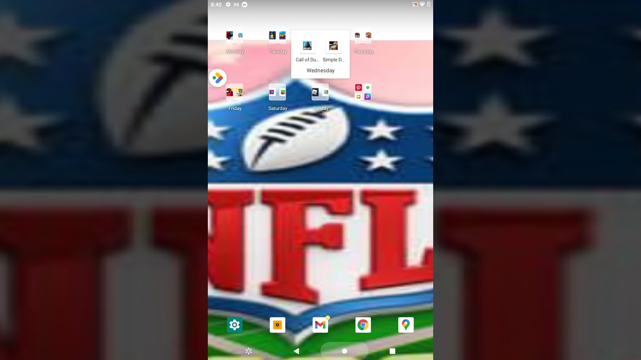 schedule gaming Monday Tuesday Wednesday Thursday Friday Saturday Sunday