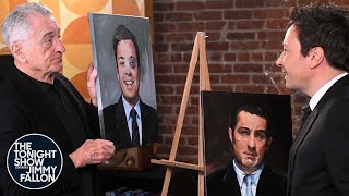 Robert De Niro and Jimmy Do the TikTok Portrait Challenge (Cold Open) | The Tonight Show