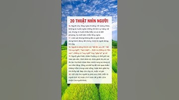 20 thuật nhìn người #sachgiday #shorts