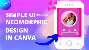 Simple UI Neomorphic Design in Canva | Canva Tutorial