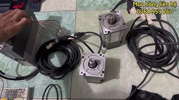 Bộ SERVO điều khiển các trục máy CNC, cánh tay robot,combo vitme hàng tháo máy Nhật